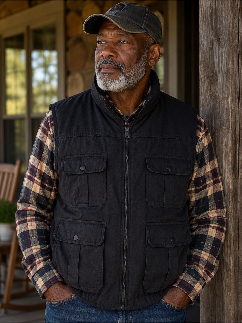 Men's Vintage Windbreaker Vest